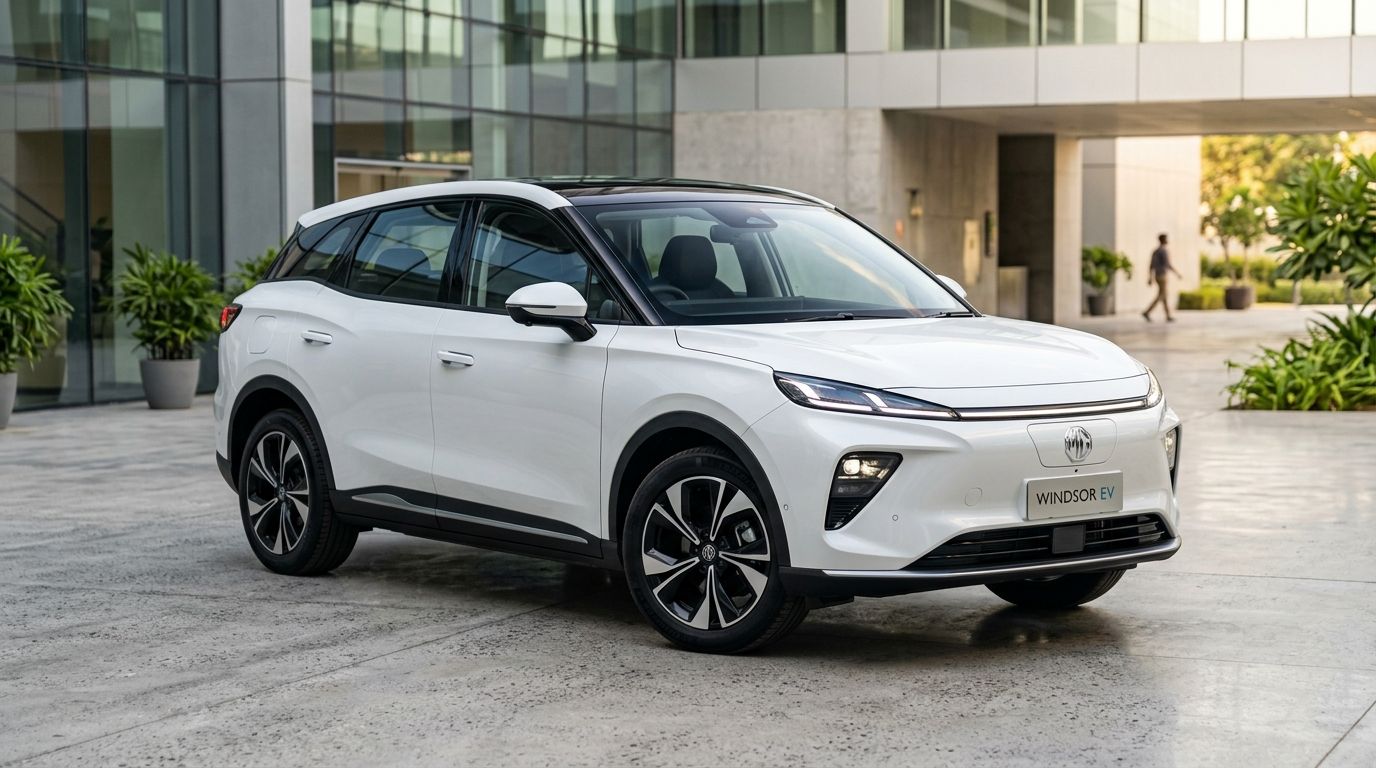 MG Windsor EV Electric CUV Front View in India